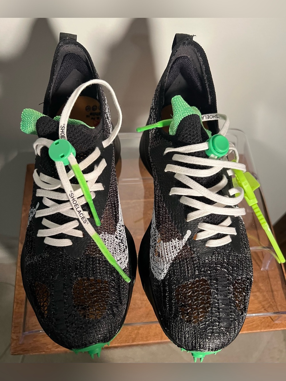 Off-White Black and Green  Sneakers